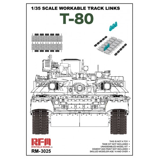 1/35 Workable Tracks for T-80 Series