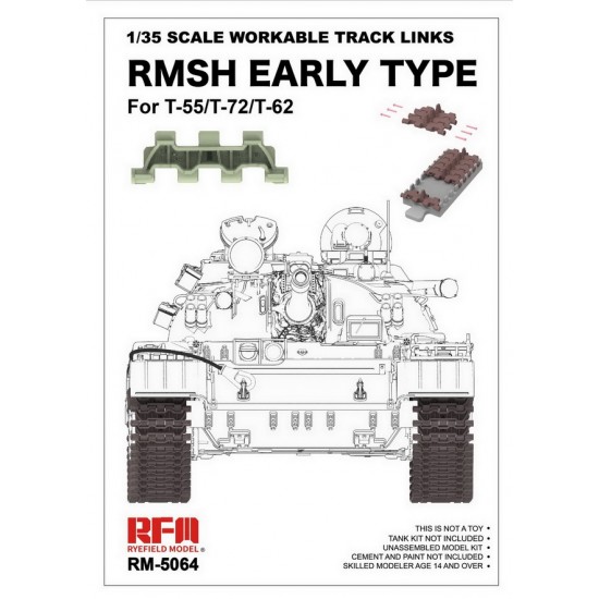 1/35 RMSH Early type Workable Track Links for T-55/T-72/T62