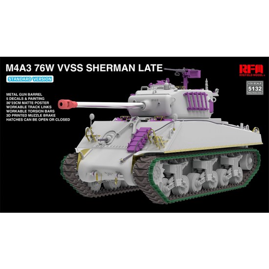 1/35 M4A3 76W VVSS Sherman Late [Standard Version]