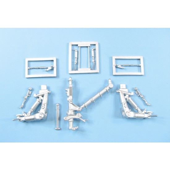 1/32 F/A-18E/F Super Hornet, EA-18G Growler Landing Gear (white metal) for Trumpeter kits