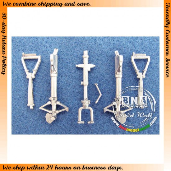 1/48 F4D-1 Skyray Landing Gear (White Metal) for Tamiya kit