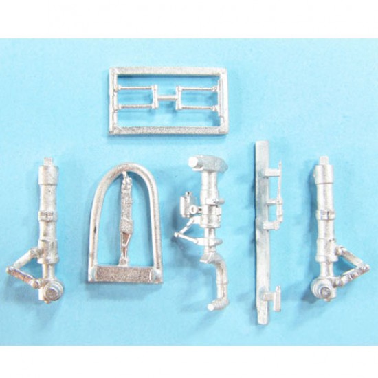 1/48 F-86D/K Sabre Landing Gear for Special Hobby kits (white metal)