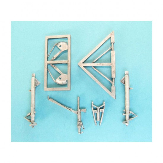 1/72 Su-27 Flanker Landing Gear for Zvezda/Revel kits (white metal)