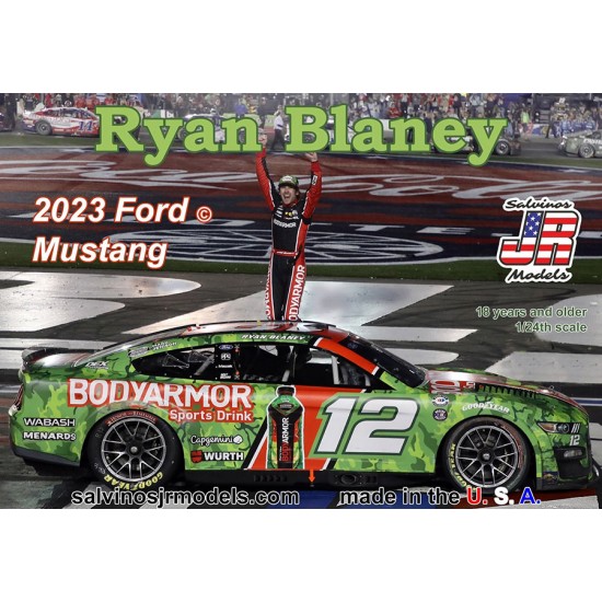 1/24 Team Penske 2023 Ryan Blaney Ford Mustang "600 Winner"