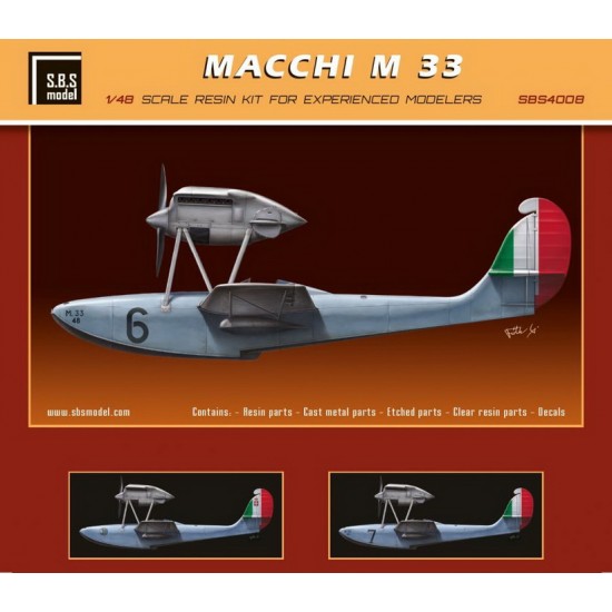 1/48 Italian Macchi M.33 Racing Flying Boat Resin kit