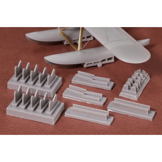 1/72 Macchi M 39 Beaching Gear set for SBS Model (2 trolleys)