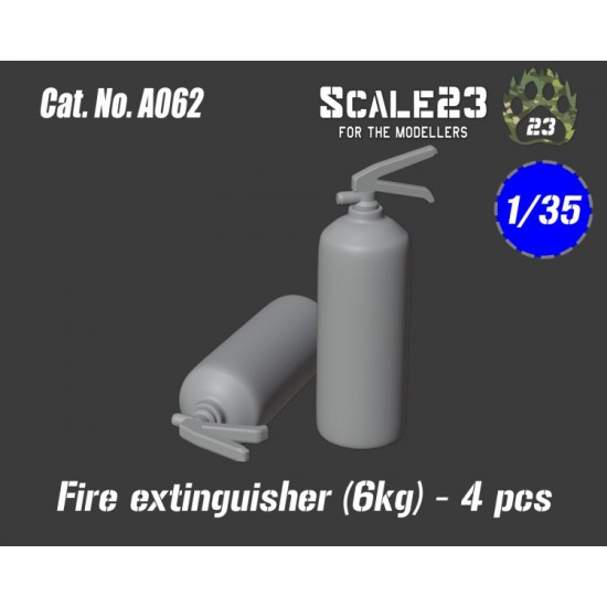 1/35 Fire Extinguisher 6kg (4pcs)