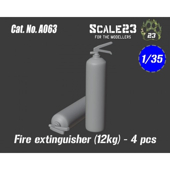 1/35 Fire Extinguisher 12kg (4pcs)