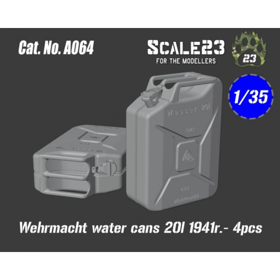 1/35 Wermacht Water Cans 20L 1941R. 20L (4pcs)