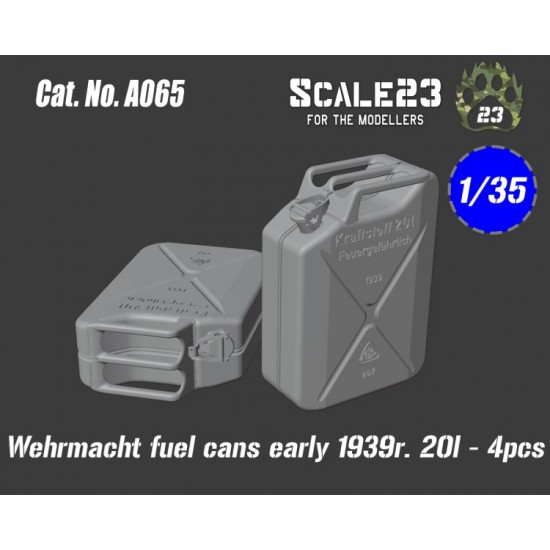 1/35 Wermacht Fuel Cans Early 1939R. 20L (4pcs)