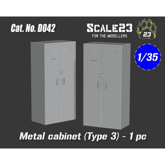 1/35 Metal Cabinet (Type 3) (1pc)