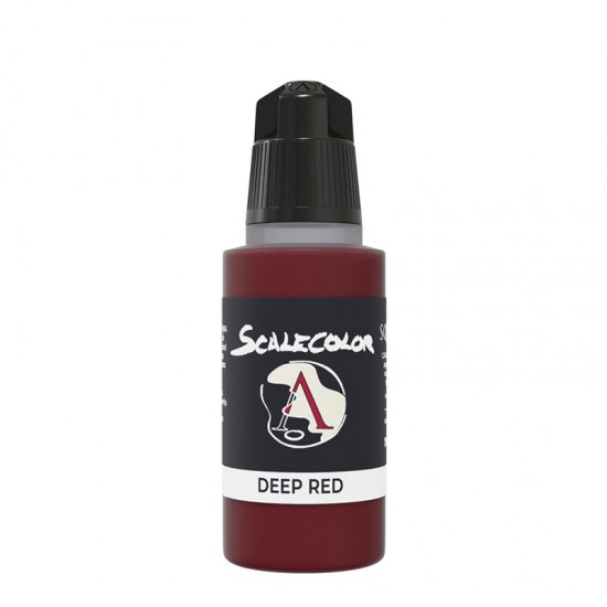 Acrylic Paint - Scale Color #Deep Red (17ml, Super-Matt Finish)