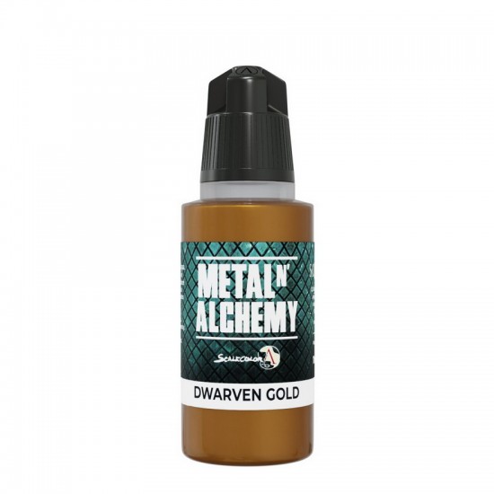 Acrylic Paint - Metal 'n Alchemy #Dwarven Gold (17ml, Ultra Fine Pigment)