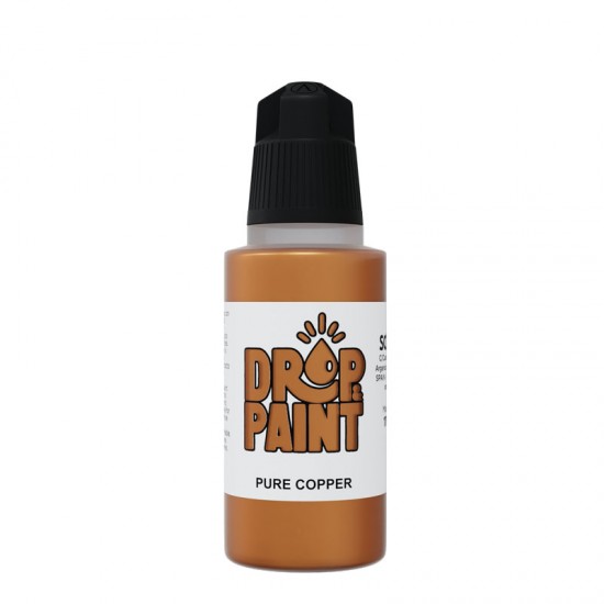 Drop & Paint Range Acrylic Colour - Pure Copper (17ml)