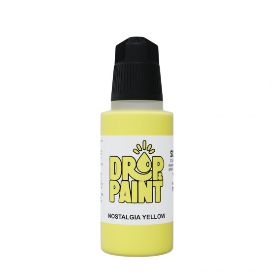 Drop & Paint Range Acrylic Colour - Nostalgia Yellow (17ml)