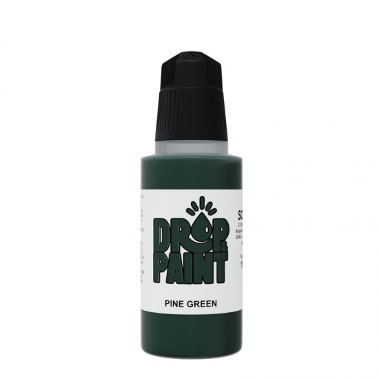 Drop & Paint Range Acrylic Colour - Pine Green (17ml)