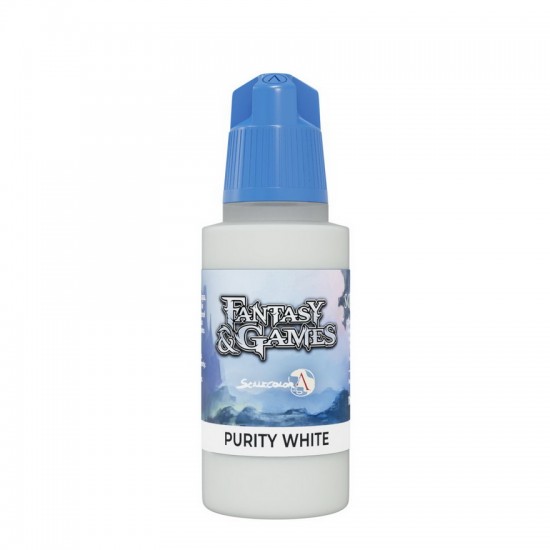 Acrylic Paint - Fantasy & Games #Purity White (17ml, Satin Finish)