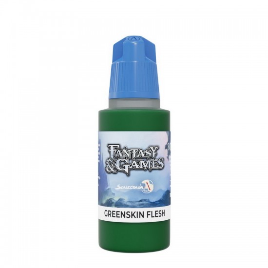 Acrylic Paint - Fantasy & Games #Greenskin Flesh (17ml, Satin Finish)