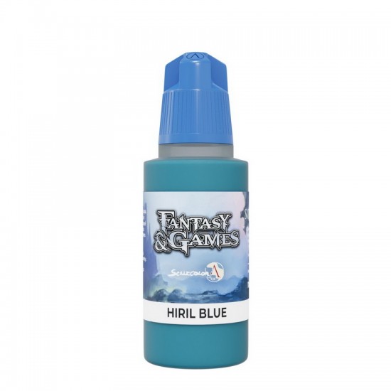 Acrylic Paint - Fantasy & Games #Hiril Blue (17ml, Satin Finish)