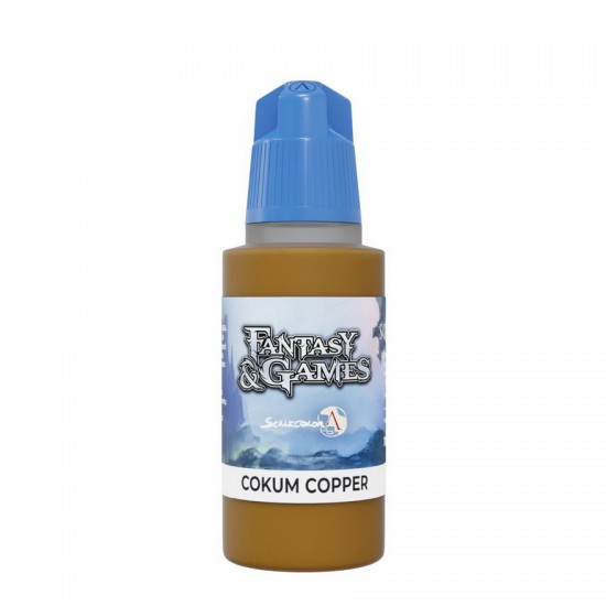 Acrylic Paint - Fantasy & Games #Cokum Copper (17ml, Satin Finish)