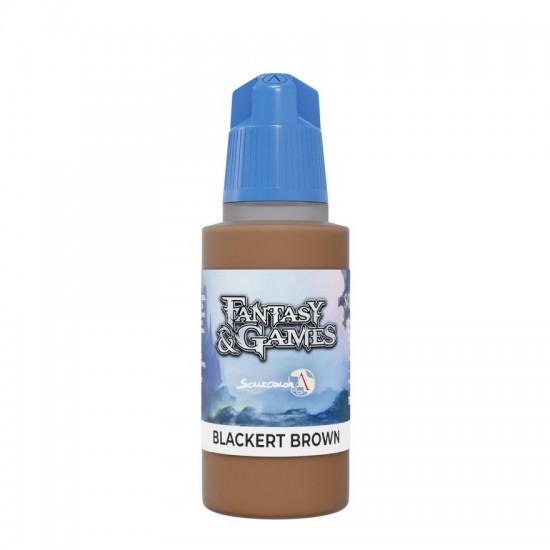 Acrylic Paint - Fantasy & Games #Blackert Brown (17ml, Satin Finish)