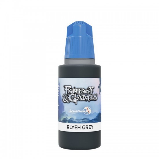 Acrylic Paint - Fantasy & Games #Rlyeh Grey (17ml, Satin Finish)