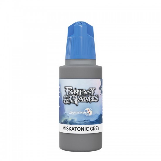 Acrylic Paint - Fantasy & Games #Miskatonic Grey (17ml, Satin Finish)