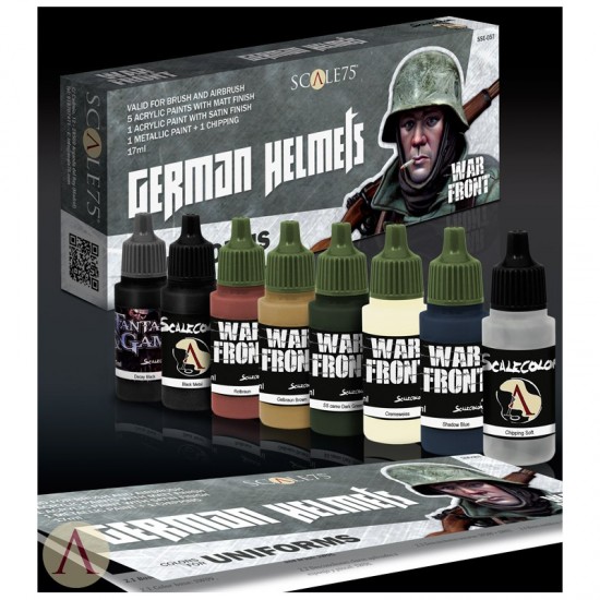 Acrylic Paint Set - German Helmets (8x 17ml)