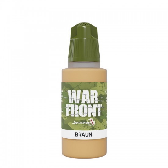 Acrylic Paint - Warfront #Braun (17ml, Matt Finish)