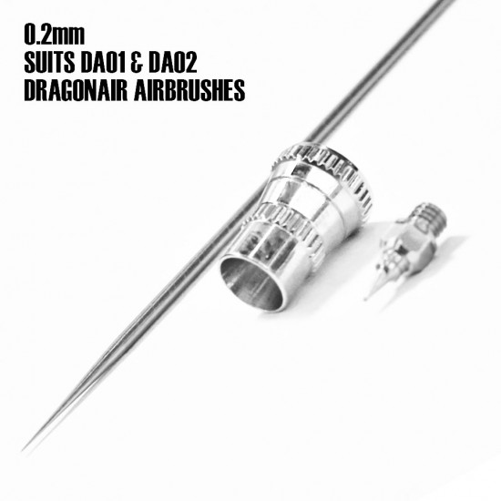 DragonAir 0.2 Nozzle Kit (Needle/Nozzle/Cap Set)