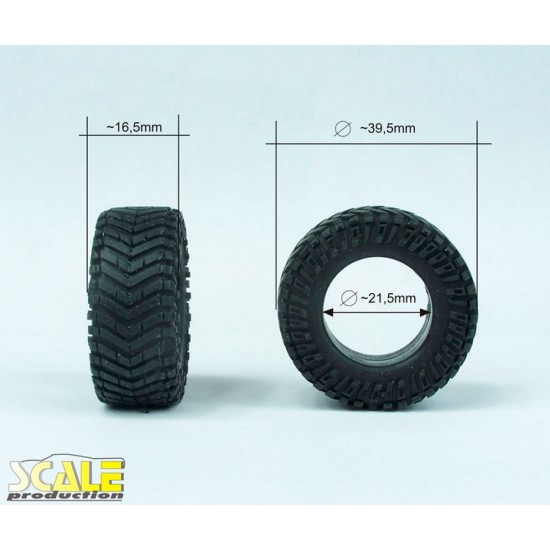 1/24 19' 4x4 Offroad Super Swamper (4 tyres)