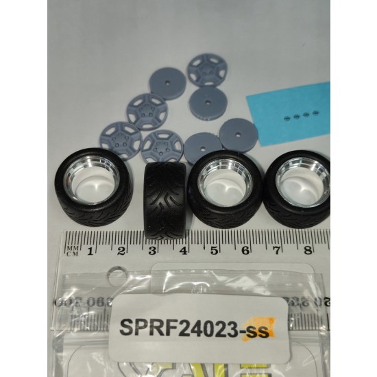 1/24 15" Ronal Opel 400 Wheels with SemiSlick Dunlop Tyres