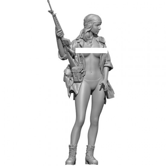 1/16 EVELYN Topless Pin Up/Military/Army Girl