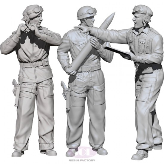 1/35 WWII M10 Achilles British Tank Crew