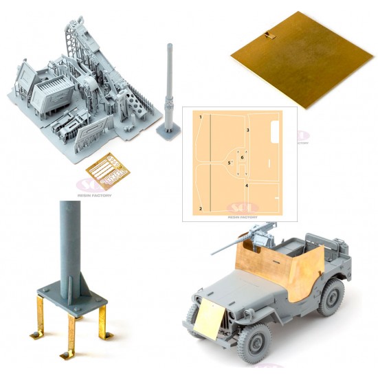 1/16 WWII US Army 1/4 ton Armoured Truck Conversion Kits