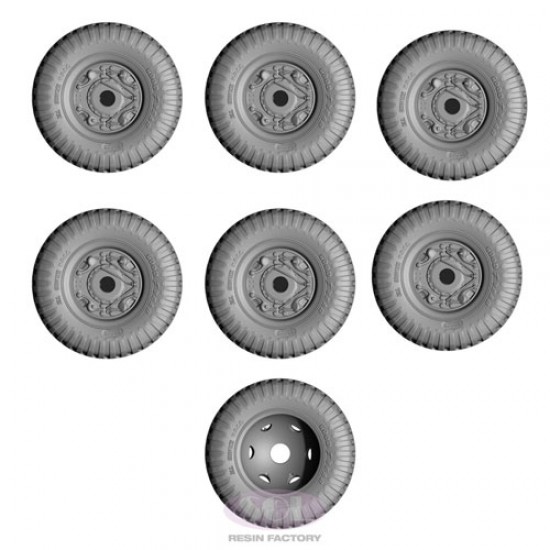 1/35 WWII US Army M8 Combat Wheel Tyres