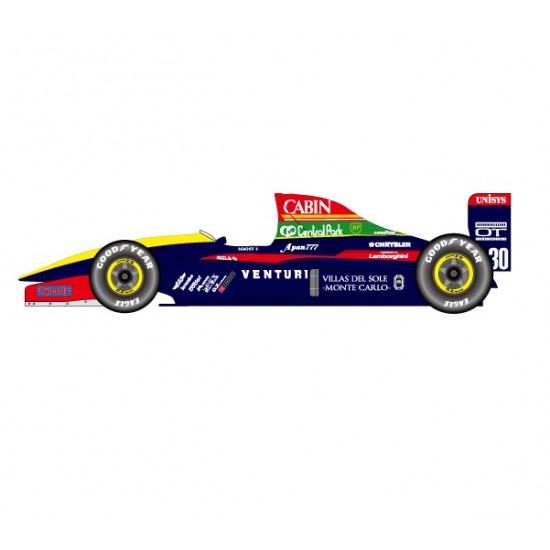 1/20 Venturi LC92 Monaco GP 1992 F1 Racing Car [Multi Material Kit]