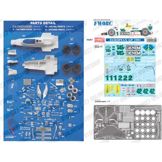 1/20 FW08C European GP 1983 [Multi Material Kit]