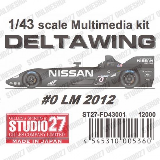 1/43 Nissan DELTA WING LM 2012 [Multi Material Kit]