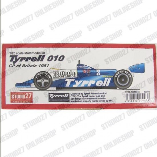 1/20 Tyrrell 010 GP of Britain 1981 [Multi Material Kit]