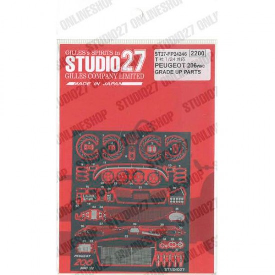 1/24 206 2002 Upgrade Parts for Tamiya kits