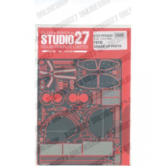 1/24 Mazda 787B Grade Upgrade Parts for Tamiya kits