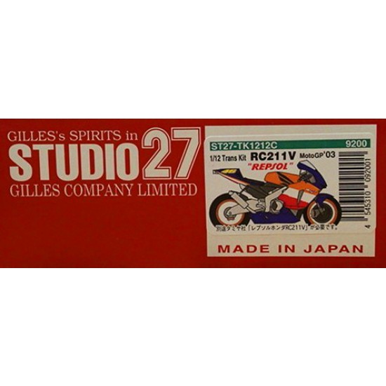 Transkit - 1/12 Honda RC211V "REPSOL" Moto GP 2003 for Tamiya kit