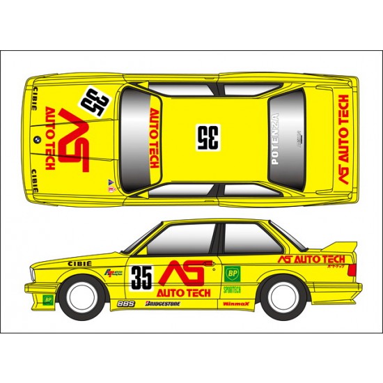 Transkit - 1/24 BMW M3 "Auto Tech" JTC (1992) For Fujimi Kit #062440