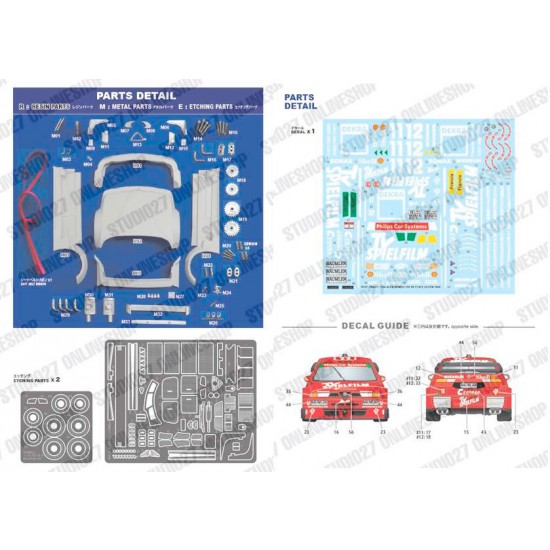 1/24 Alfa Romeo 155 V6 T1 #11,12 DTM 1994 Conversion set for Tamiya kits