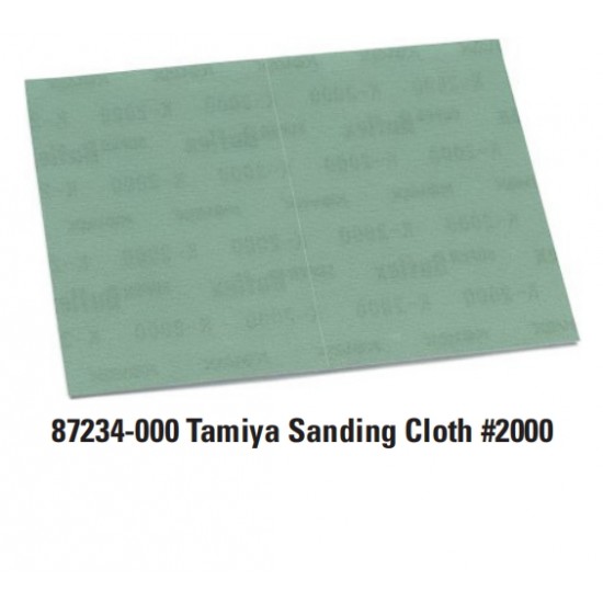 Finishing Materials - Sanding Cloth #2000 (170mm x 130mm, 1pc)