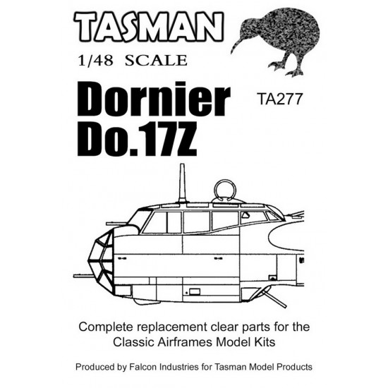 1/48 Dornier Do.17Z Canopy for Classic Airframes kits