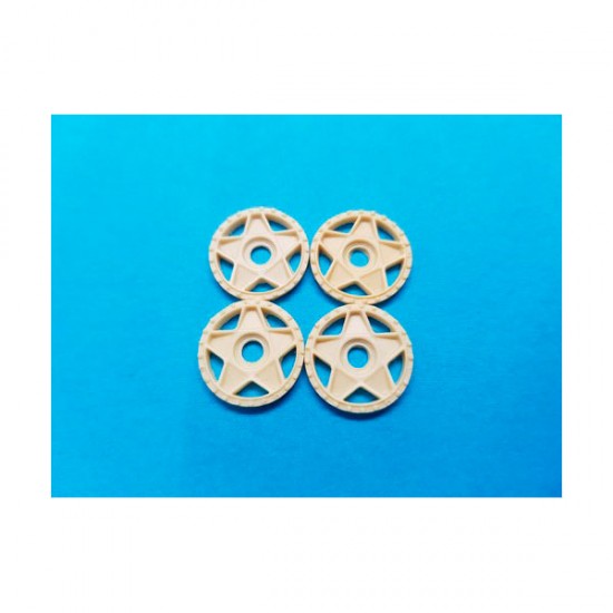 1/24 1/25 Slot Car Wheel Insert (Diameter approx 15mm, 4pcs)