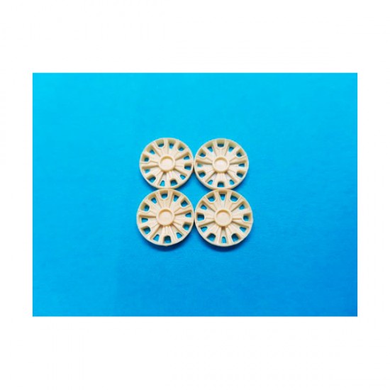 1/24 1/25 GT-40 Halibrand  Slot Car Wheel Insert (Diameter approx 13mm, 4pcs)