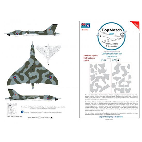 1/72 Avro Vulcan Camo Masks